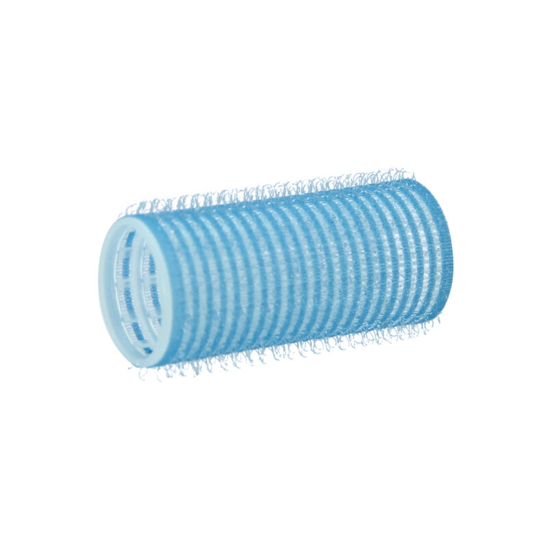 Velcro curler 28 mm x 63 mm lyseblå - 12 stk.
