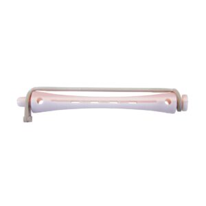 Permanentspole 7 mm x 70 mm hvid/rosa - 12 stk.