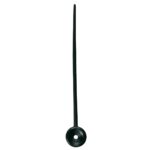 Plastpinde sort 73 mm - 100 stk.